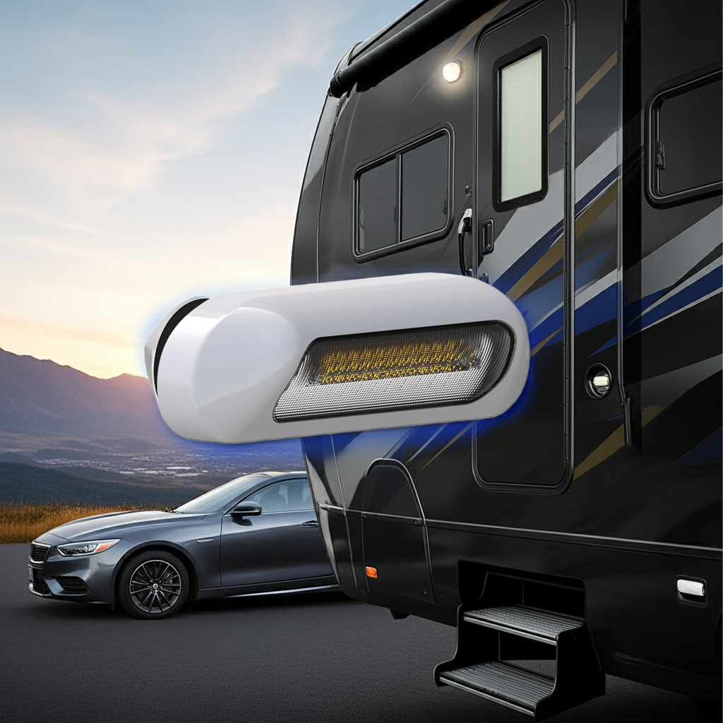 Wireless Work Light with Warning System and Motion Sensor