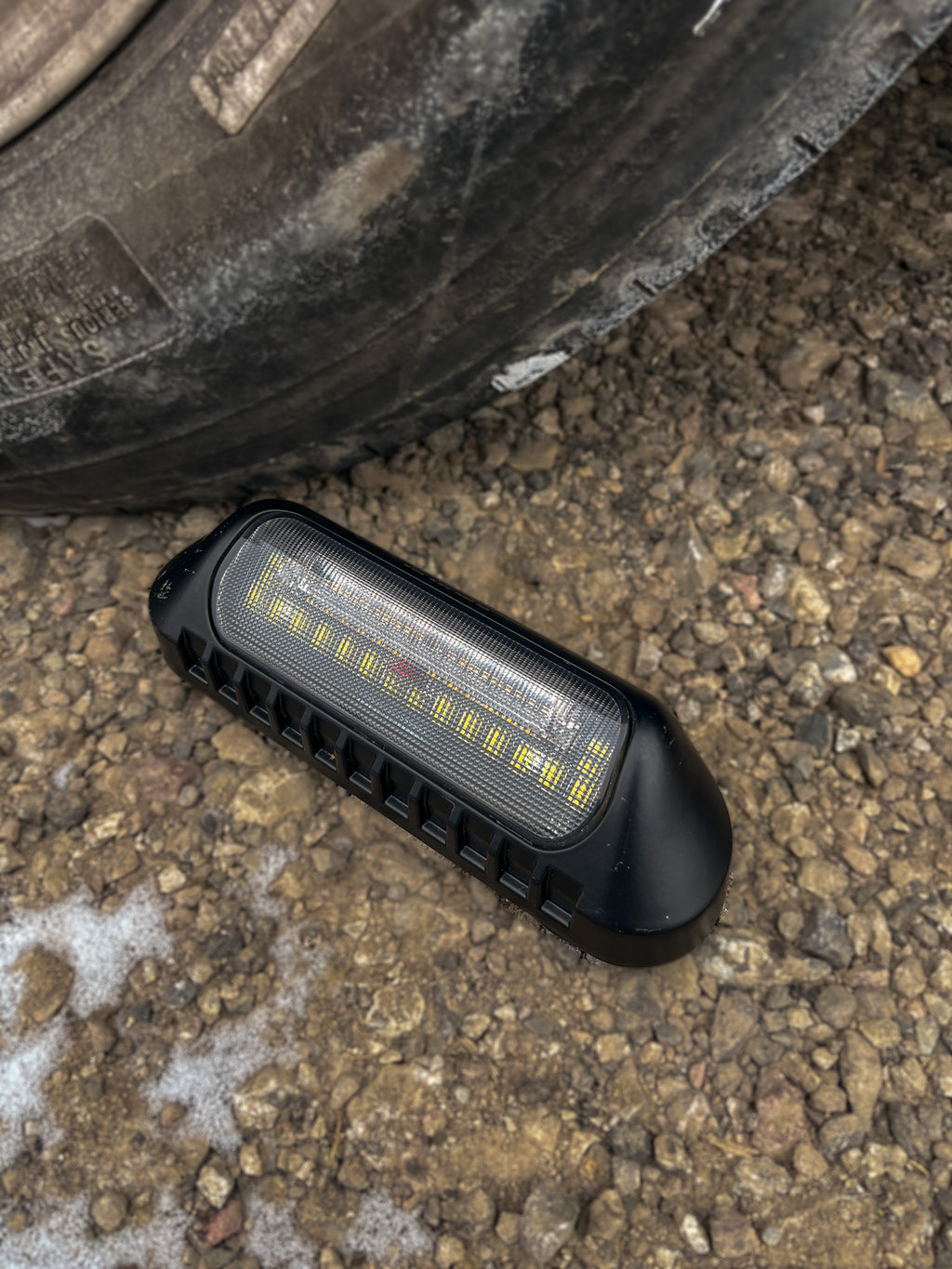 Black Wireless Work Light with Warning System and Motion Sensor