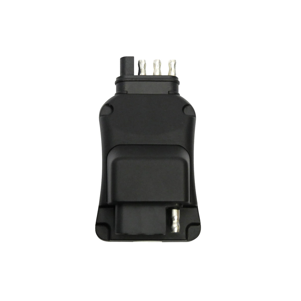 HENDO T4PS Wireless Trailer Light Transmitter – 4-Pin Flat Plug Adapter for Wireless Trailer Light Kits, Plug-and-Play Tow Signal Transmitter