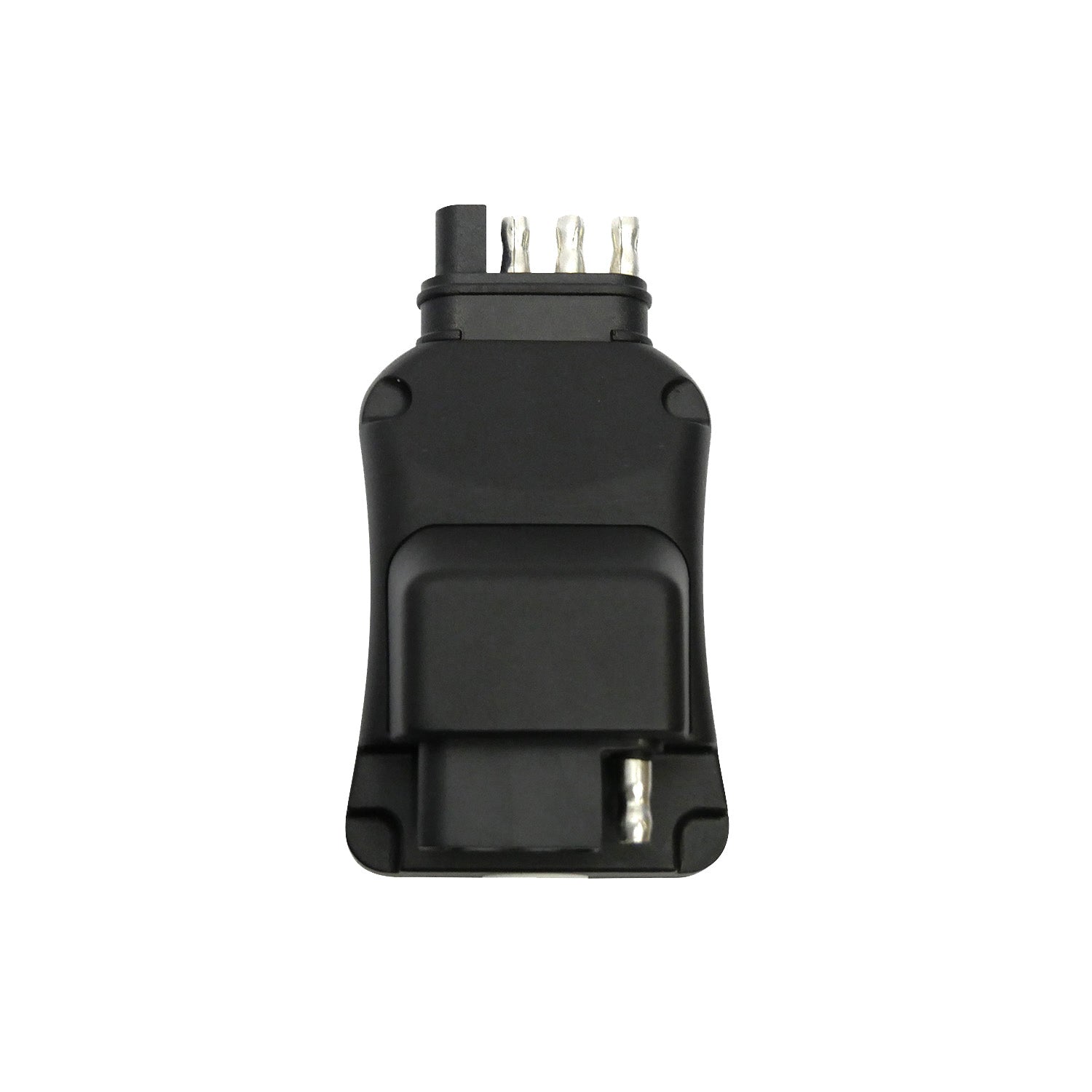 HENDO T4PS Wireless Trailer Light Transmitter – 4-Pin Flat Plug Adapter for Wireless Trailer Light Kits, Plug-and-Play Tow Signal Transmitter