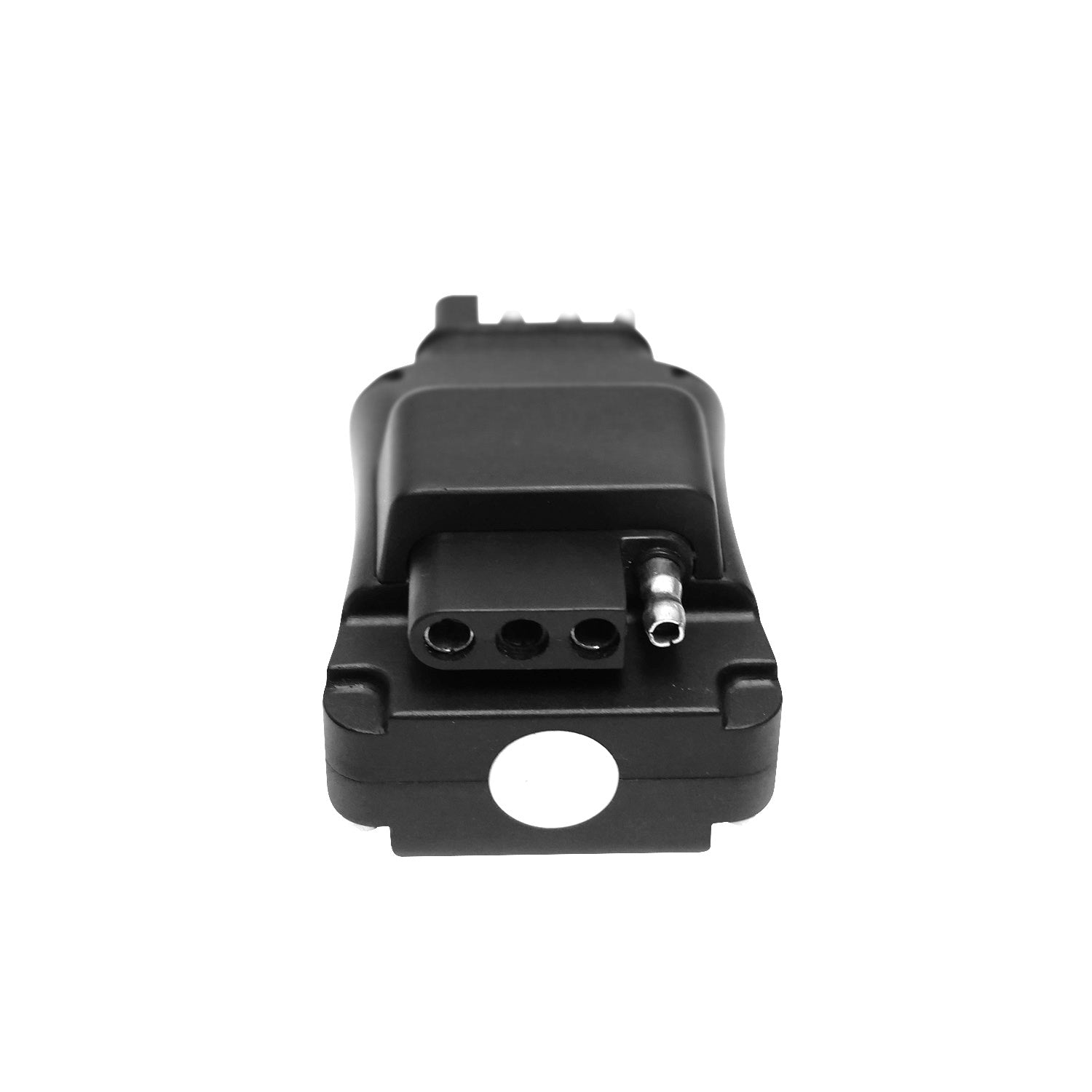 HENDO T4PS Wireless Trailer Light Transmitter – 4-Pin Flat Plug Adapter for Wireless Trailer Light Kits, Plug-and-Play Tow Signal Transmitter