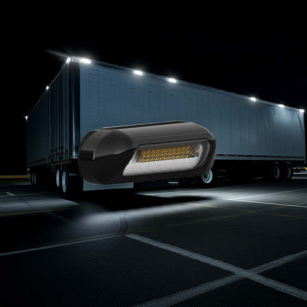 Black Wireless Work Light with Warning System and Motion Sensor